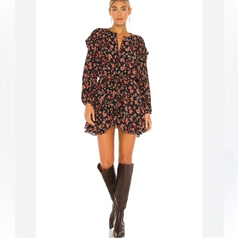 Free People Flower Fields Long Sleeve Boho - Picture 2 of 9